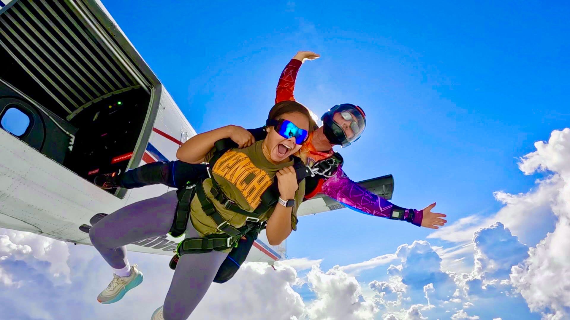 Skydiving action shot 2